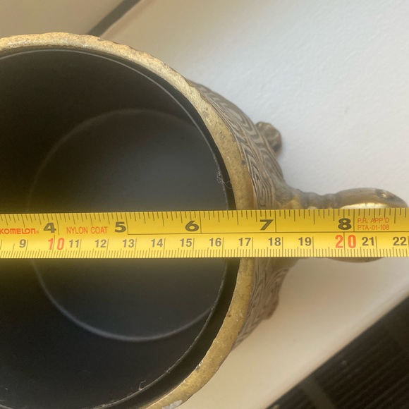 ✨ Anthropologie RARE Idol Planter turtle tortoise gold brass - Picture 10 of 11